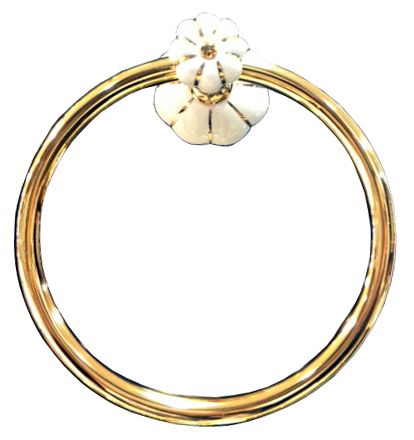 Úchyt na toaletný papier  Nisa s poťahom 24k zlata