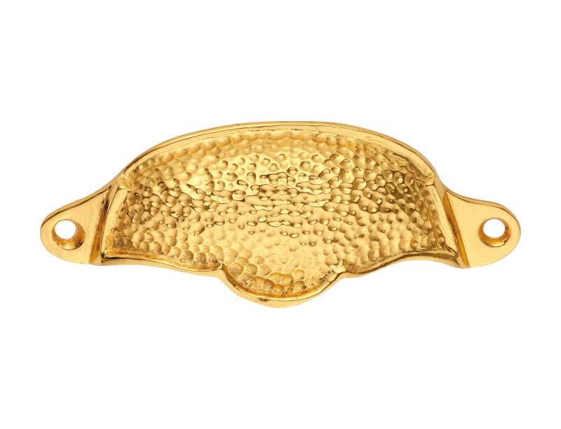 Nábytková úchytka Relief 100x35 "tečkovanie" s poťahom 24k zlata