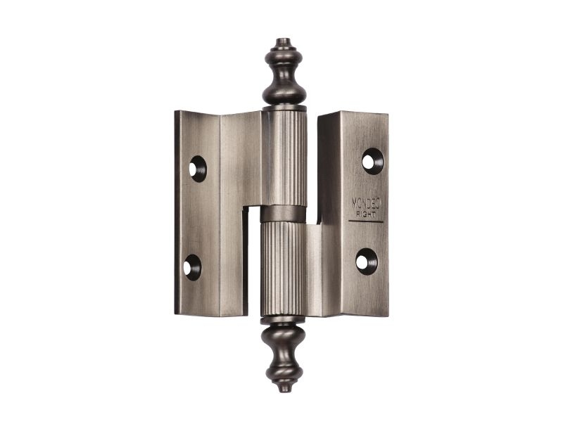Dverný pánt Antik - antické striebro - Rozměr pantů: Válec 16mm, tloušťka 4mm, délka 100mm