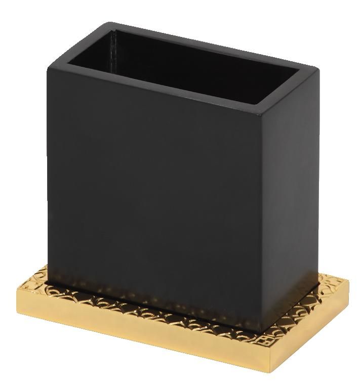 Téglik na kefky Frame volne stojace s poťahom 24k zlata