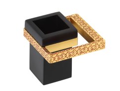 Téglik na kefky Frame s úchytom do steny s poťahom 24k zlata