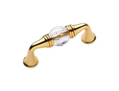 Nábytková úchytka Bebek 64 mm s poťahom 24k zlata