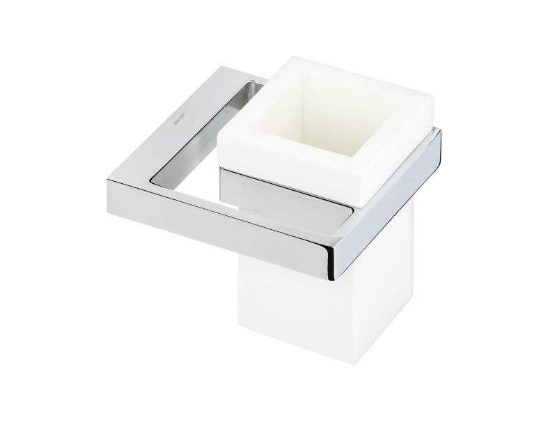Kelímek na kartáčky Frame bez vzoru (úchyt do zdi)