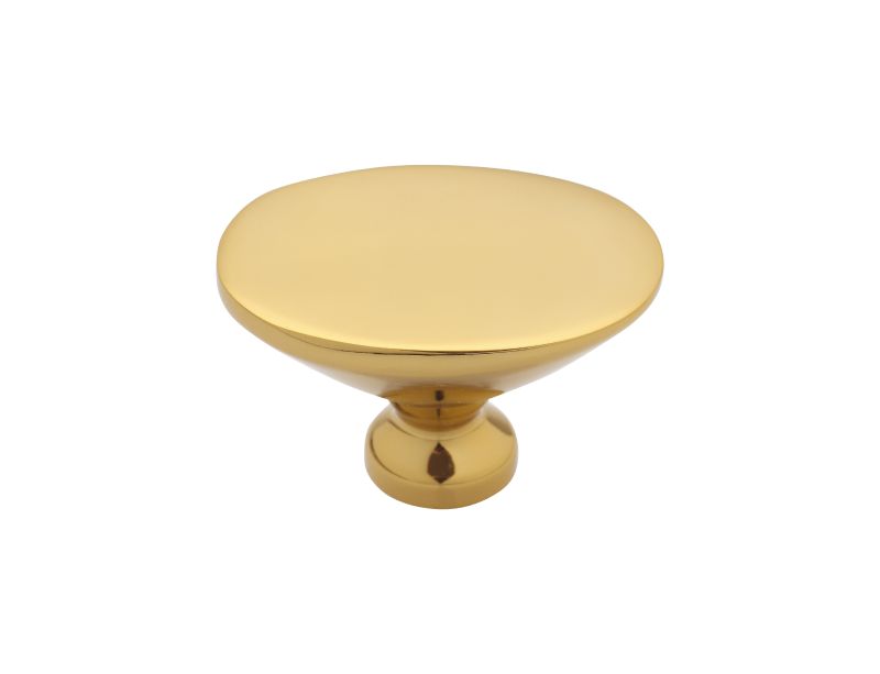 Nábytková knopka Boccolo 33x24mm s reliéfom so strieborným poťahom