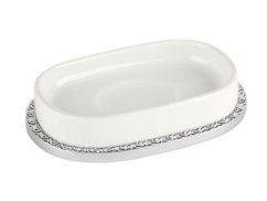 Miska na mydlo Porcelaine so strieborným poťahom