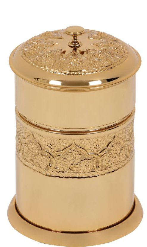 Koupelnový odpadkový koš Rose s potahem 24k zlata
