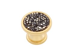 Nábytková knopka Payet priemer 30mm s poťahom 24k zlata