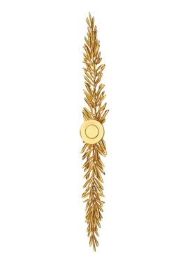 Nábytková úchytka Leaf 360mm s poťahom 24k zlata
