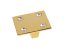 Komodová knopka Tria 10x10mm, 10x10 Swarovski s poťahom 24k zlata