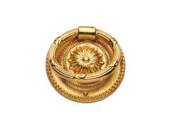 Nábytková knopka Klasicismus priemer 46mm (s kruhom) s poťahom 24k zlata