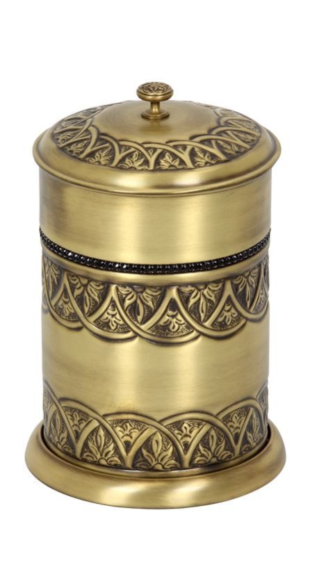 Koupelnový odpadkový koš Blossom s potahem 24k zlata