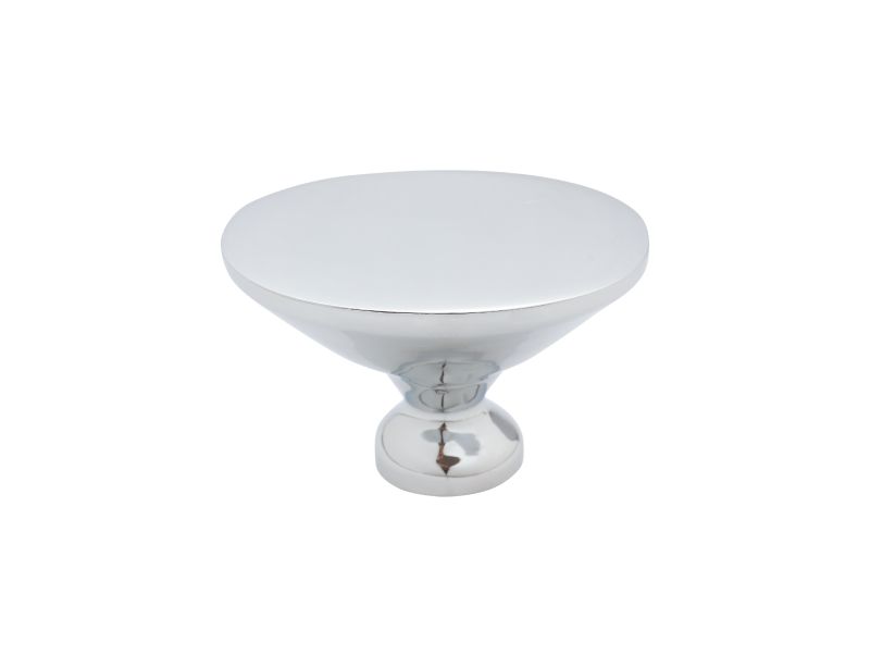 Nábytková knopka Boccolo 33x24mm s reliéfom so strieborným poťahom