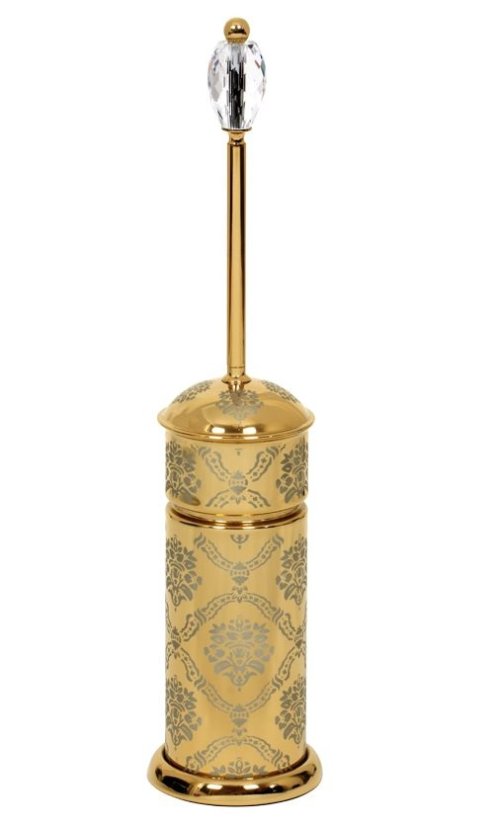 Toaletná kefa Desenli s poťahom 24k zlata