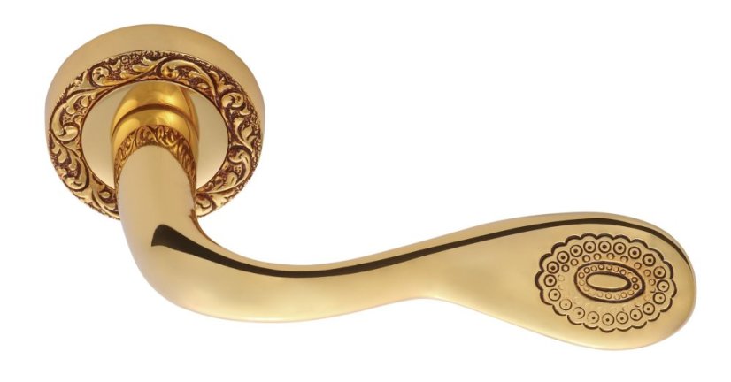 Dveřní klika Boccolo s potahem 24k zlata
