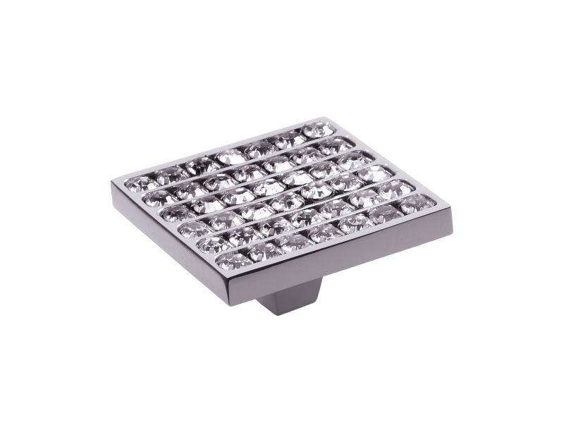 Nábytková knopka Rosa 50x50mm s poťahom 24k zlata