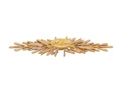 Nábytková úchytka Leaf 180mm s poťahom 24k zlata