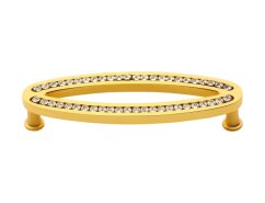 Nábytková úchytka Vega 96mm s poťahom 24k zlata