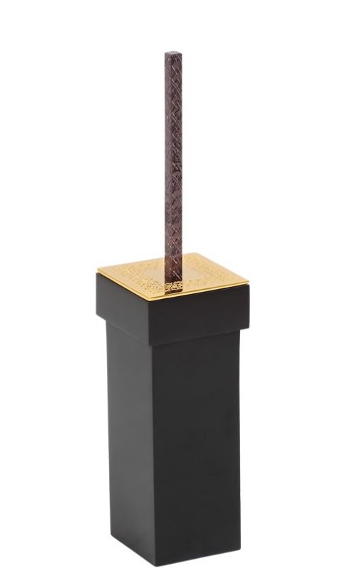 Toaletní kartáč Frame volně stojící s potahem 24k zlata