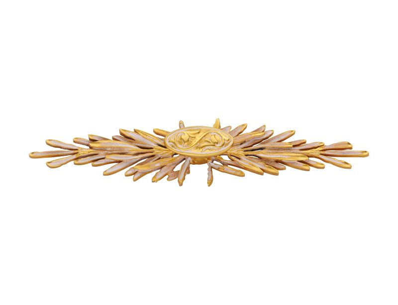 Nábytková úchytka Royal 180mm s potahem 24k zlata