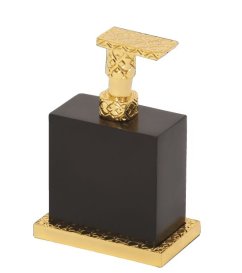 Dávkovač mydla Frame volne stojace s poťahom 24k zlata