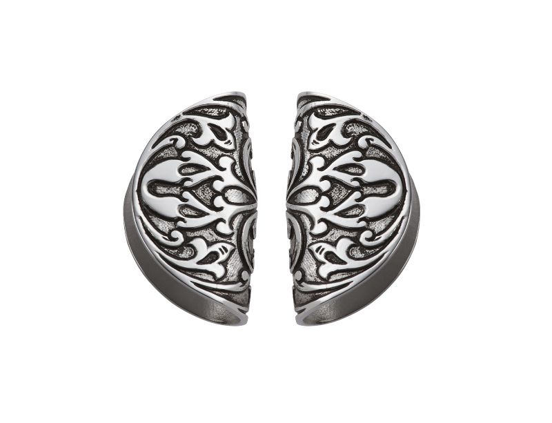 Nábytková úchytka Butterfly 42x75mm -  patinovaný chrom