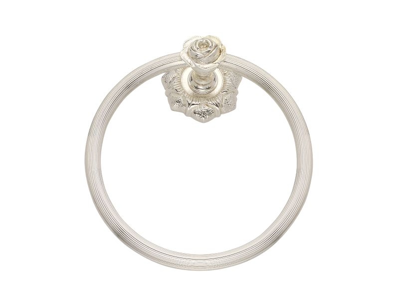 Kruh na ručník Rustik se stříbrným potahem