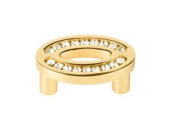 Komodová knopka Vega priemer 30mm s poťahom 24k zlata